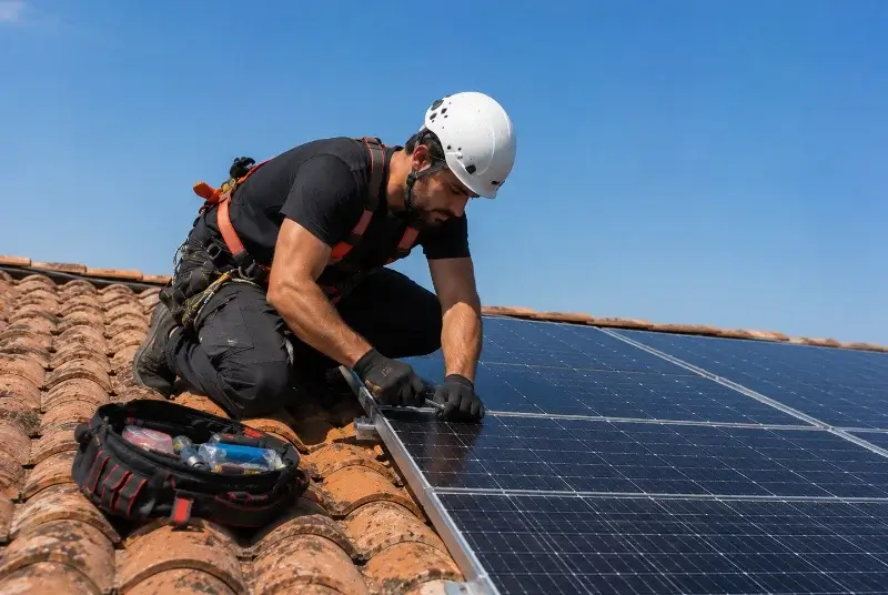 Maintenance et monitoring de panneaux solaires à Champagnolles
