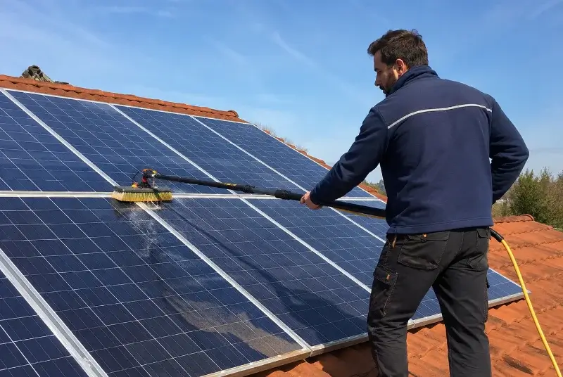 Nettoyage et entretien de panneaux solaires à Champagnolles